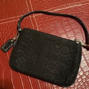 Black Coach Wristlet
